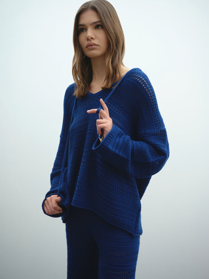 Maglia AKEP scollo "V" con cappuccio