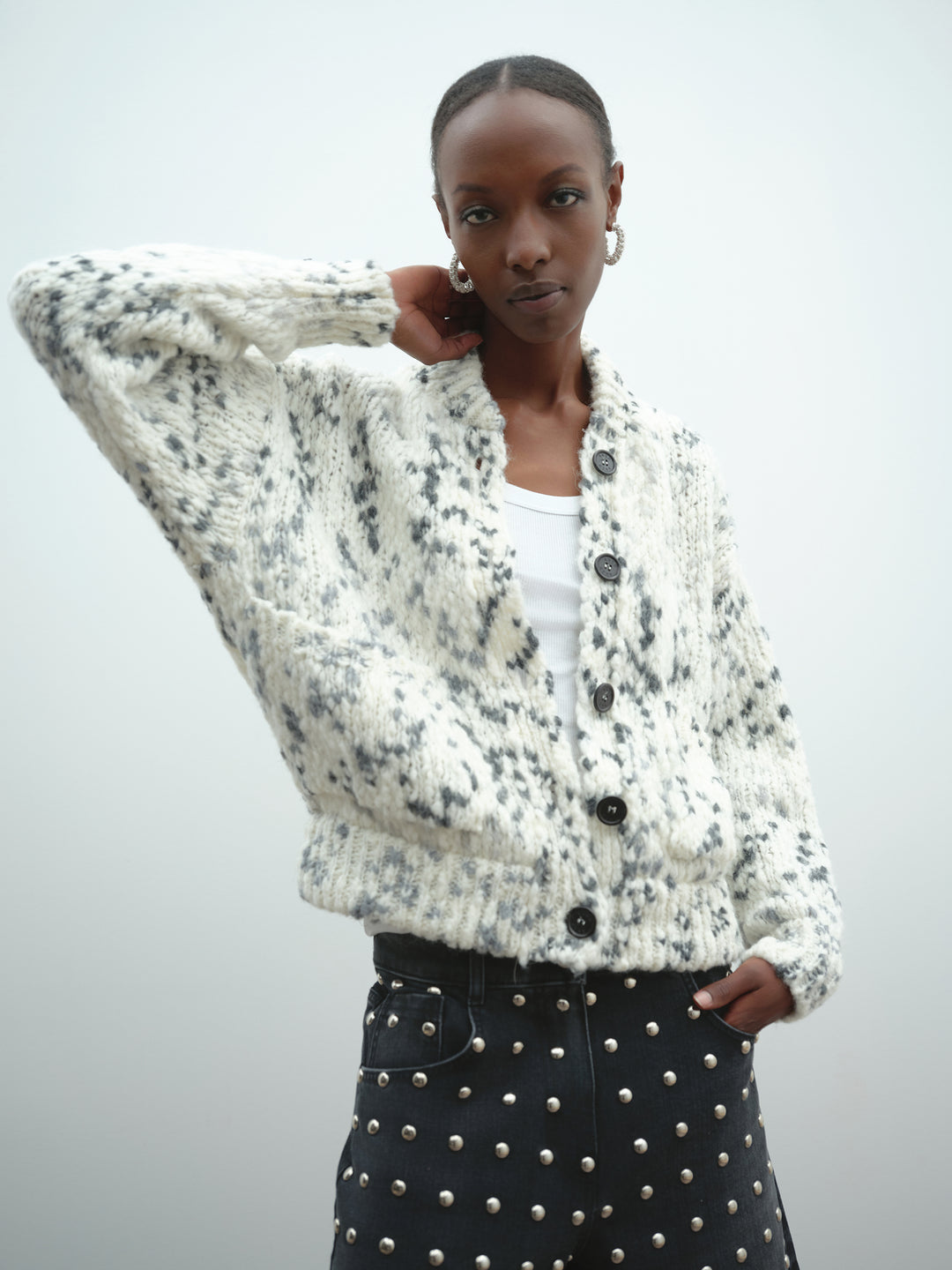 Giacca AKEP in maglia con tasconi