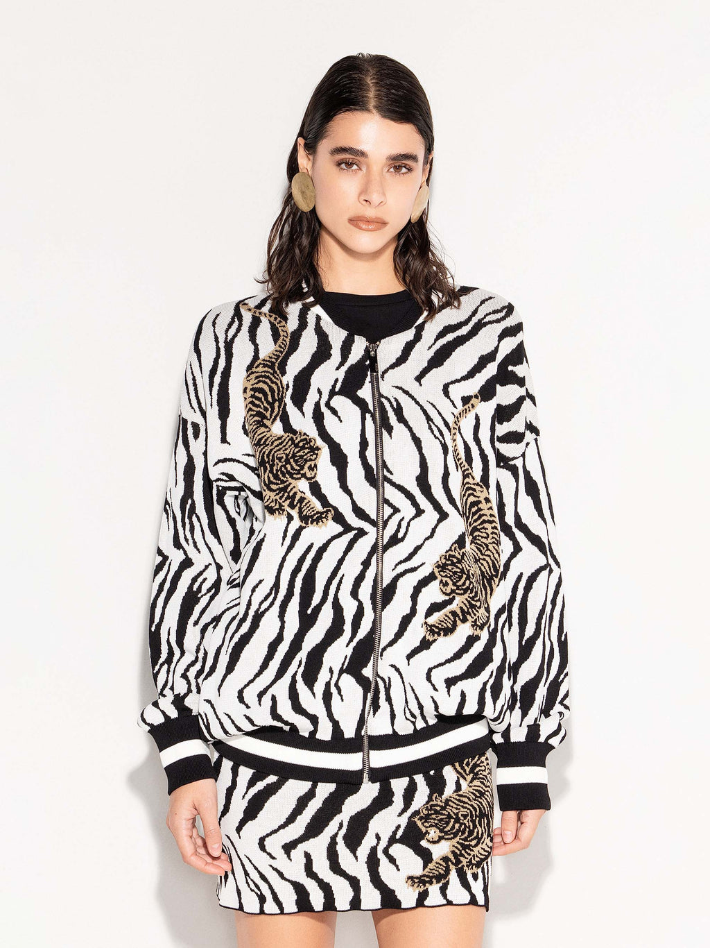 Giacca AKEP con motivo tigrato