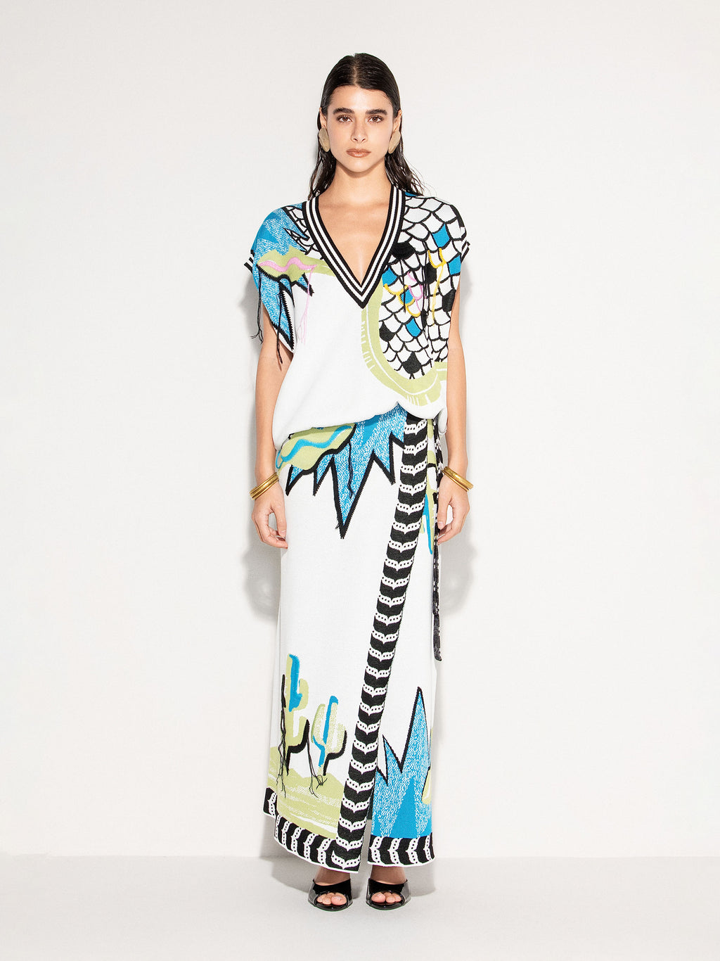 Top AKEP con scollo a V senza maniche