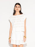 Top AKEP traforato con linea morbida