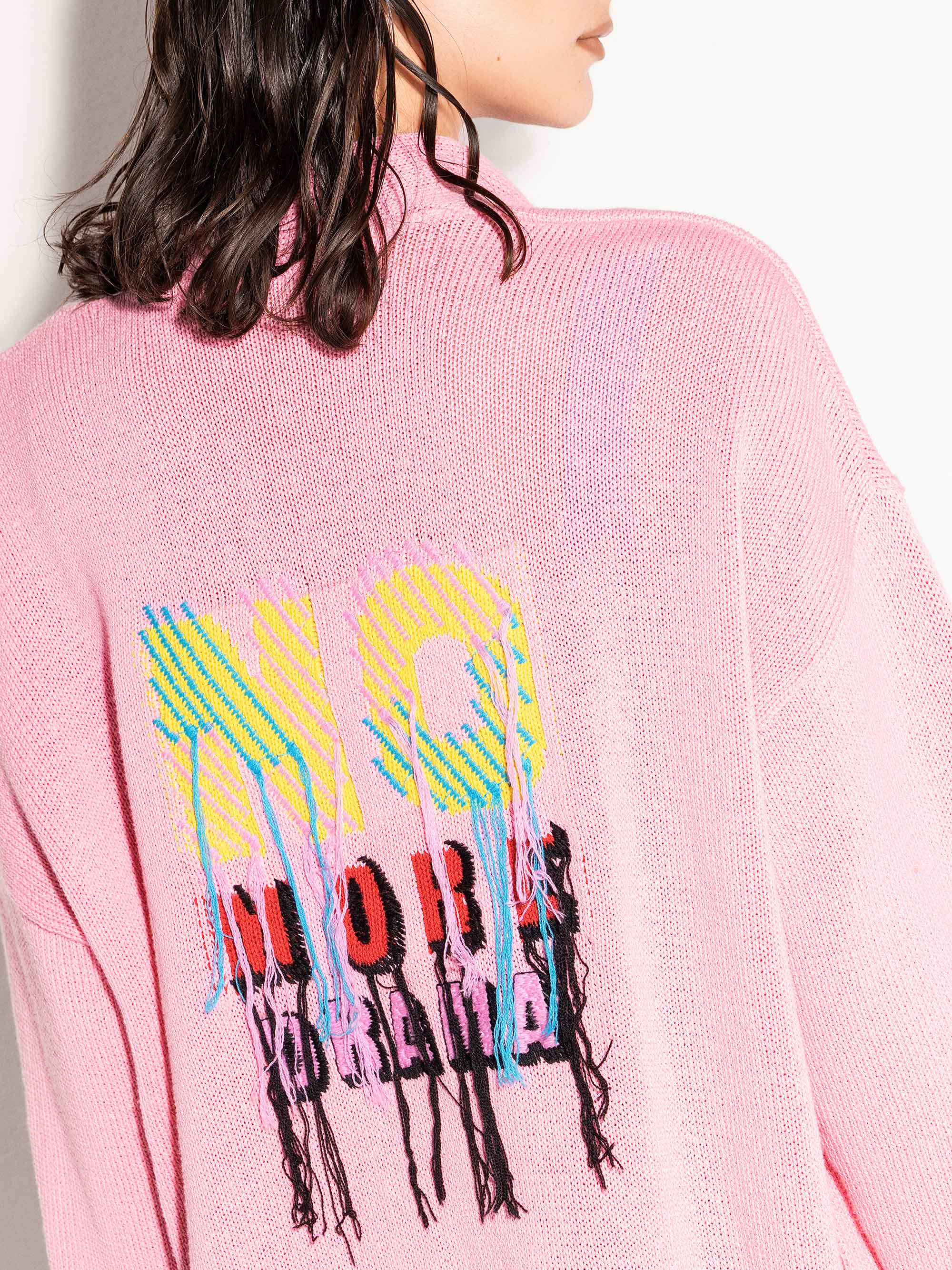 Cardigan lungo AKEP aperto con linea oversize