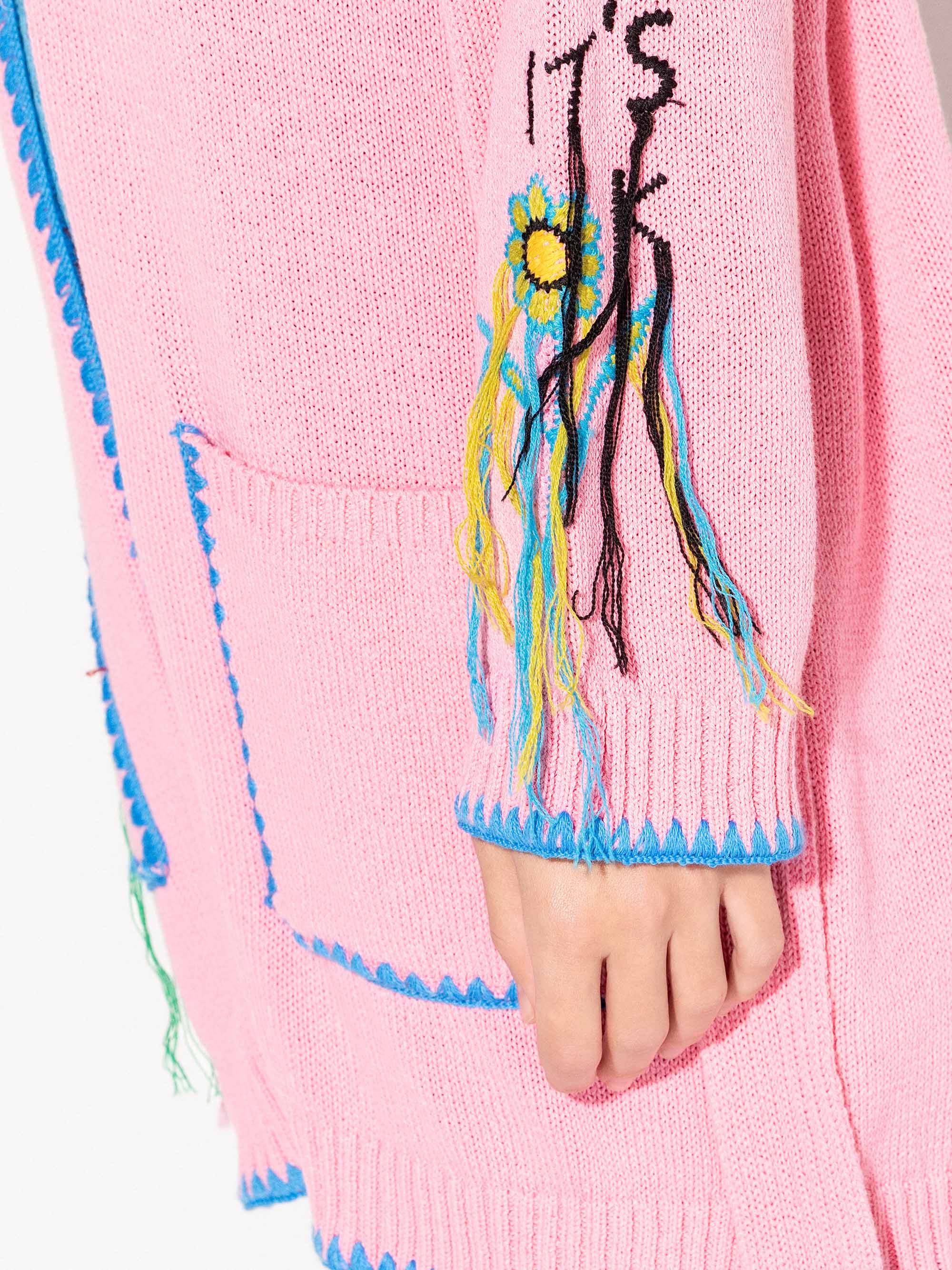 Cardigan lungo AKEP aperto con linea oversize