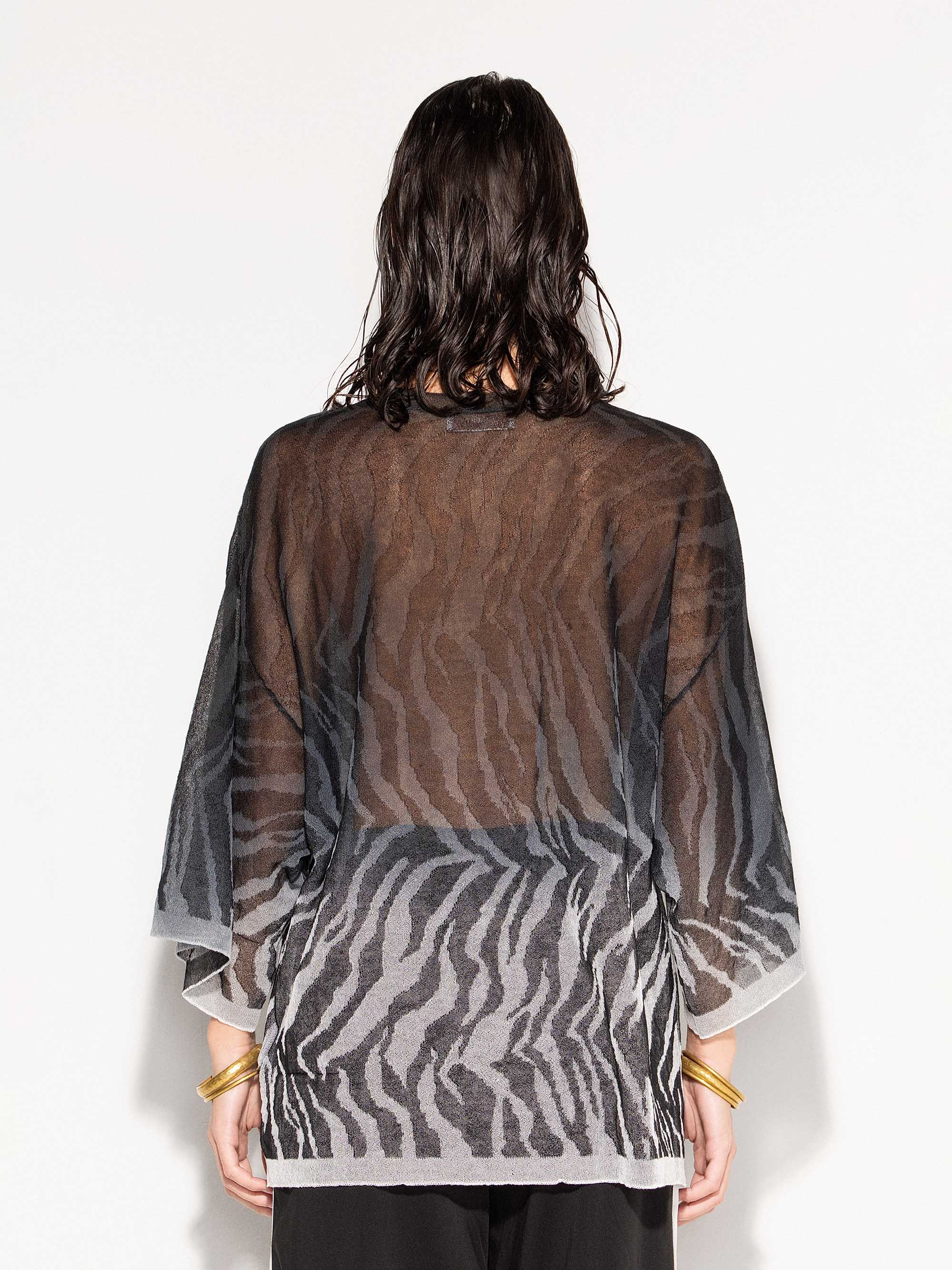 Maglia AKEP con stampa sfumata animalier