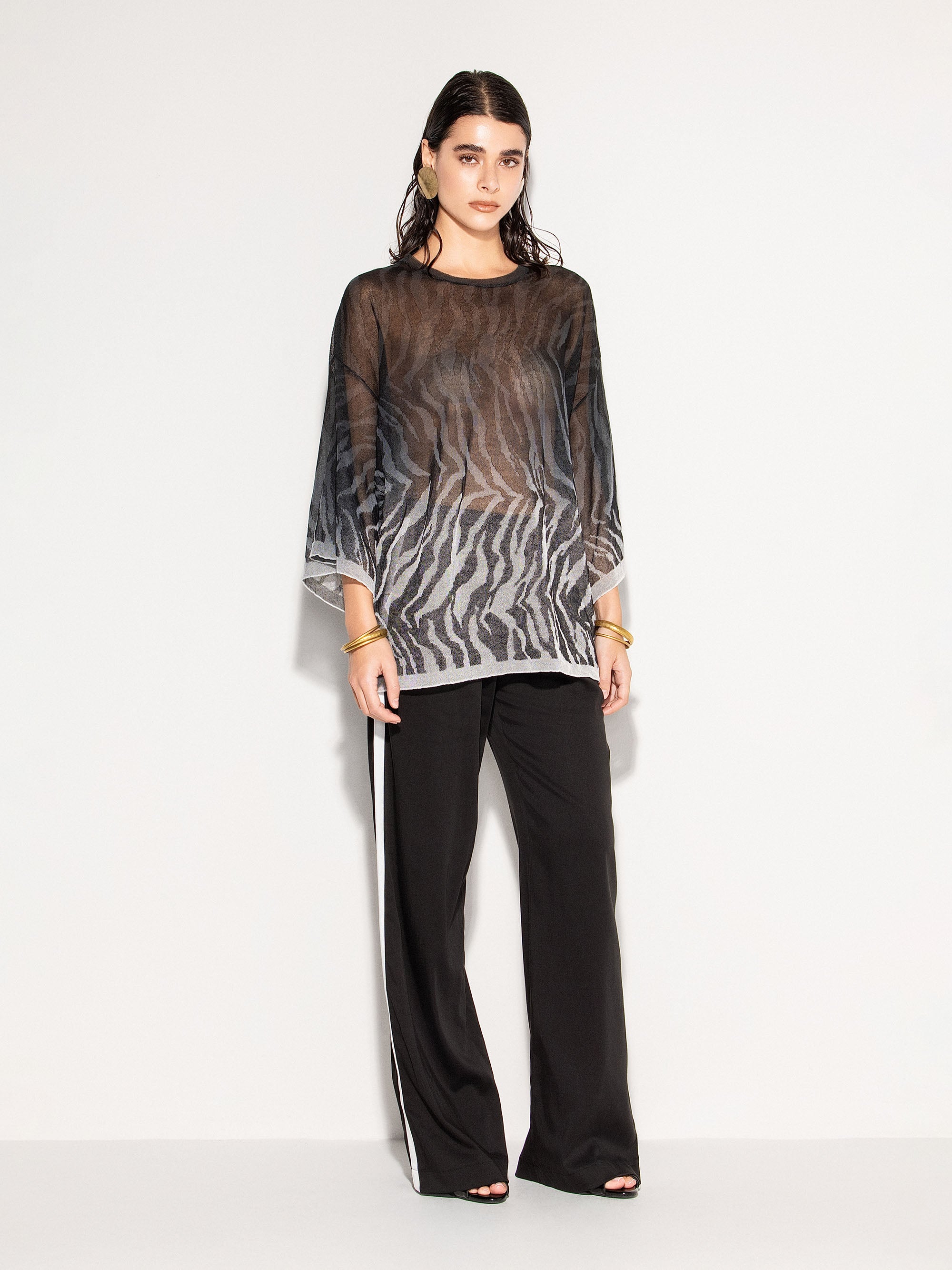 Maglia AKEP con stampa sfumata animalier