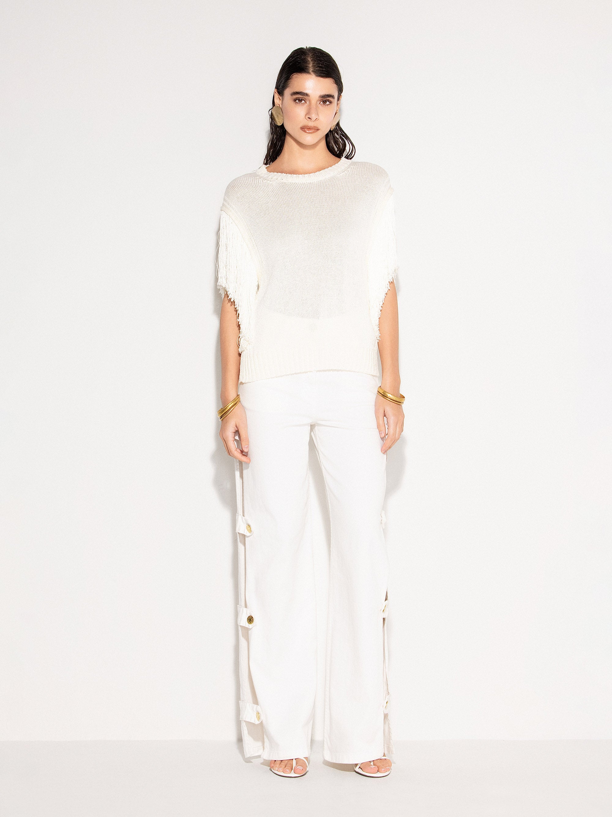 Top AKEP oversize con maniche ampie