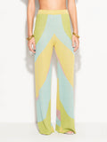 Pantaloni AKEP a gamba ampia con motivo chevron