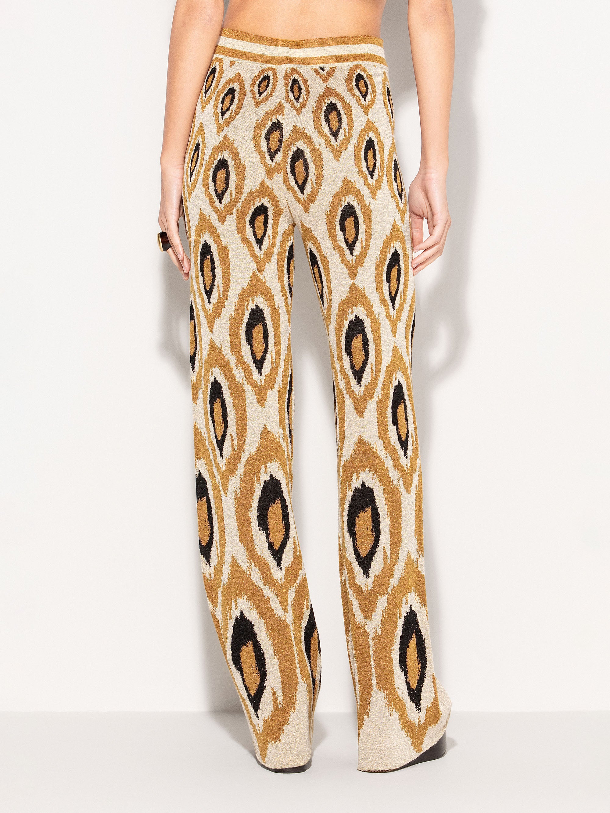 Pantaloni AKEP a gamba ampia con stampa ovale