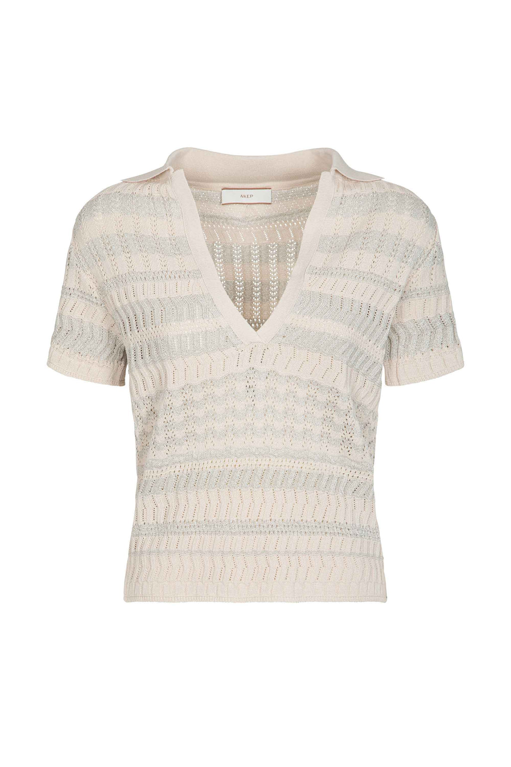 Polo traforata in maglia AKEP