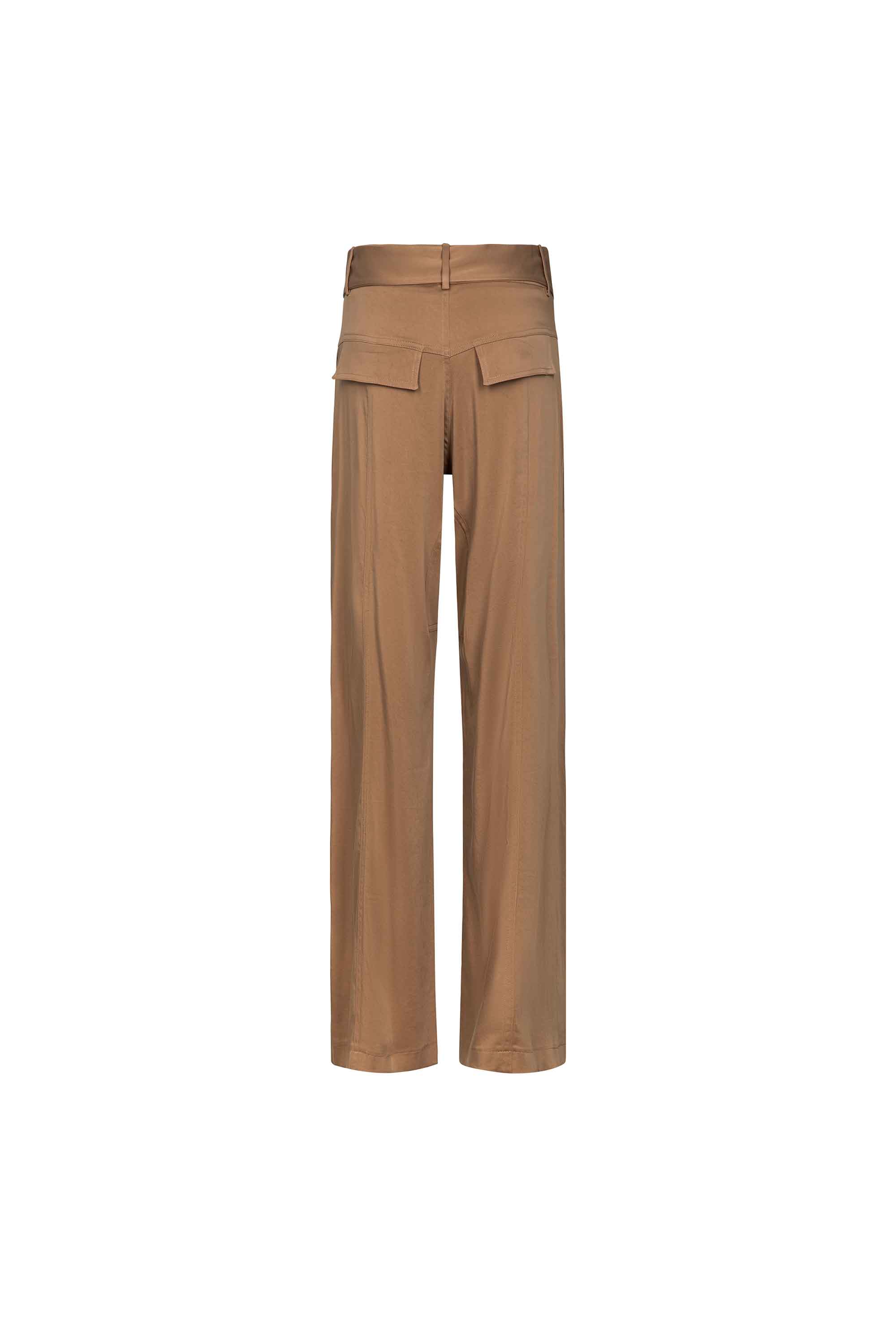 Pantaloni AKEP a gamba ampia tinta unita