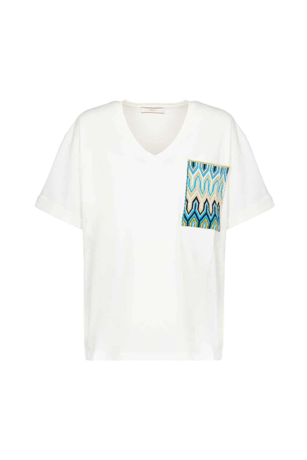 T-shirt AKEP con scollo a V