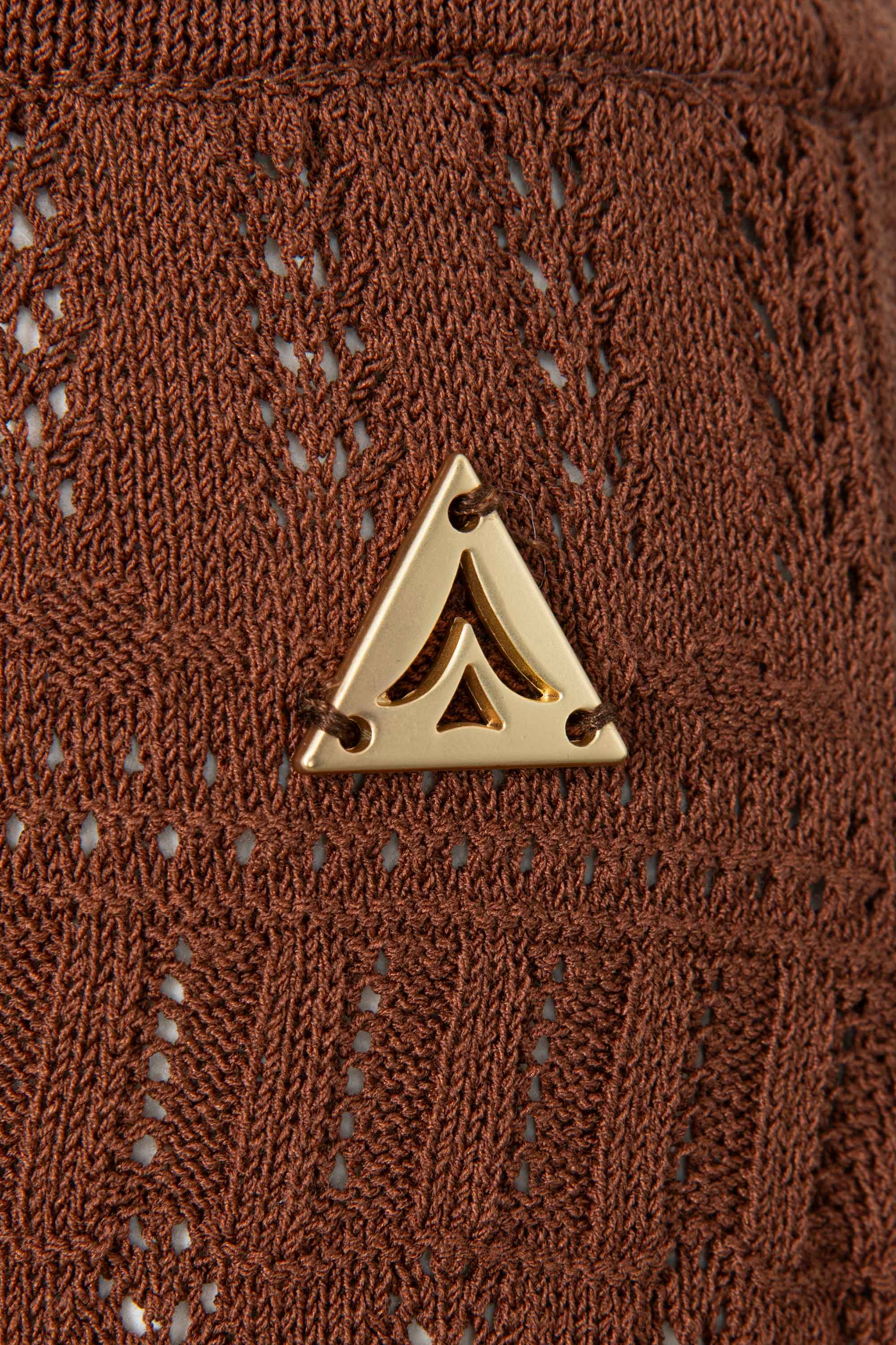 Gonna lunga in maglia traforata AKEP