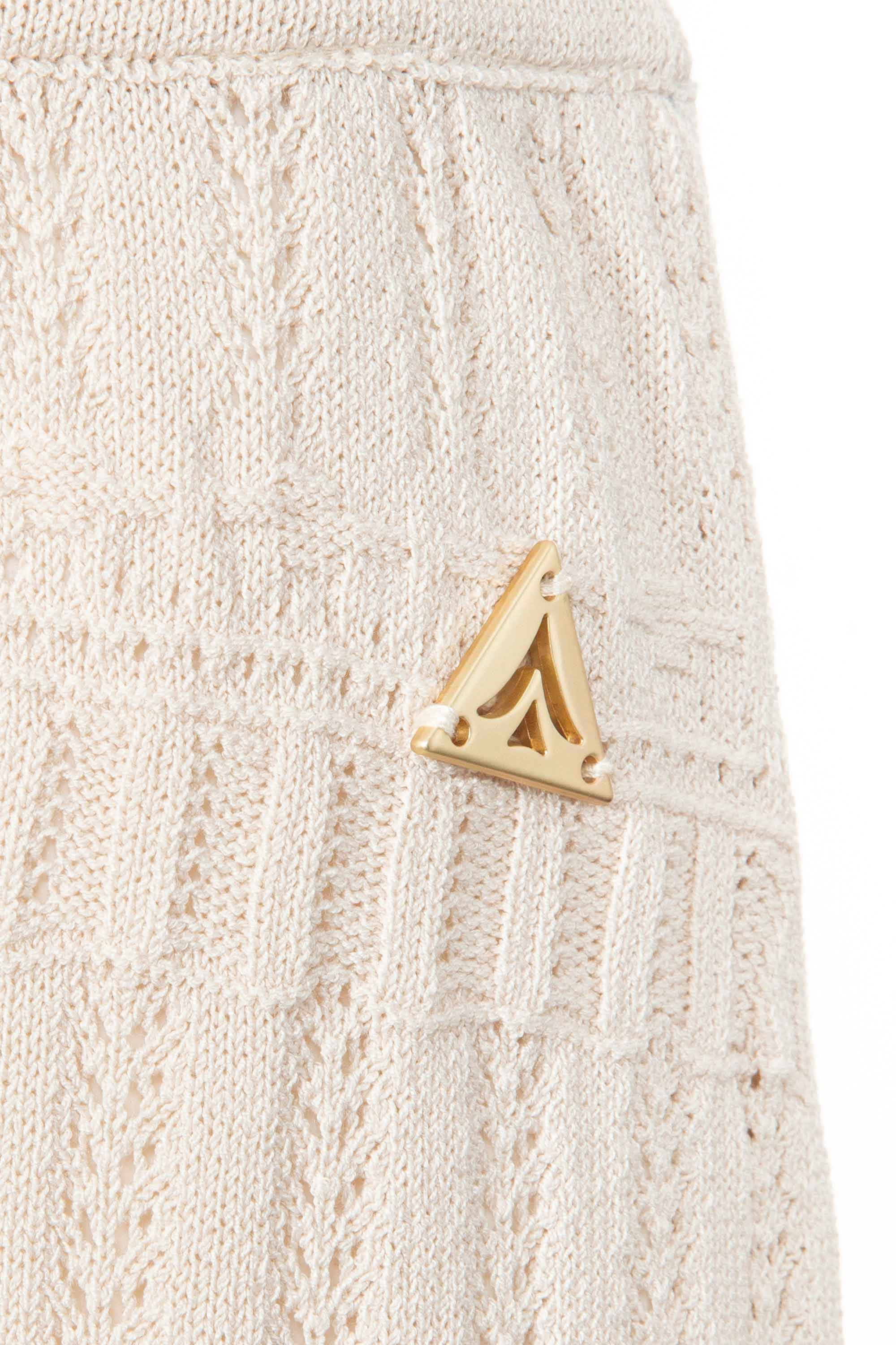 Gonna lunga in maglia traforata AKEP