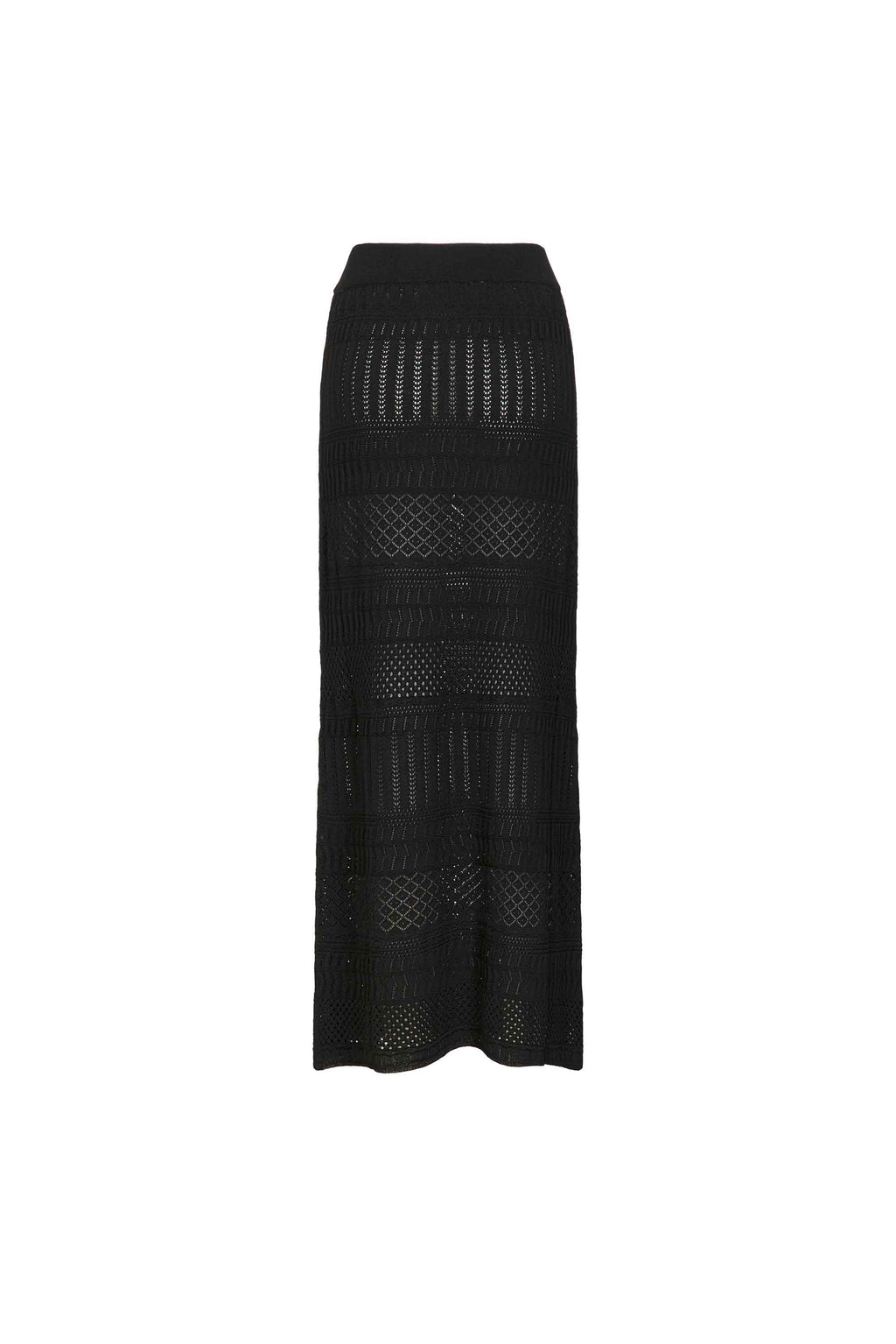 Gonna lunga in maglia traforata AKEP