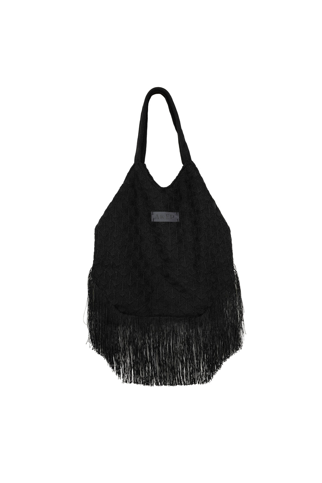 Borsa in maglia con frange AKEP