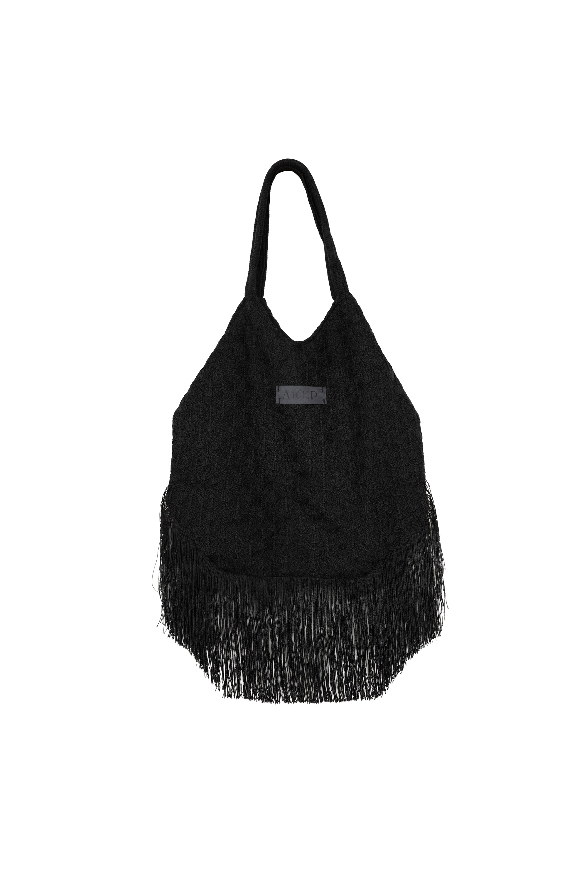 Borsa in maglia con frange AKEP