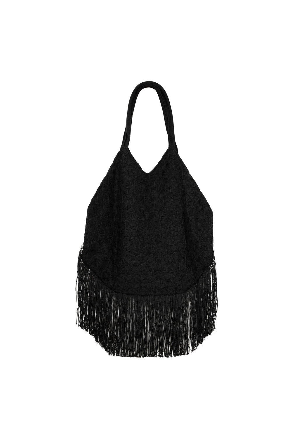 Borsa in maglia con frange AKEP