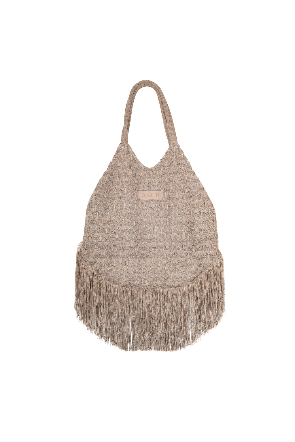 Borsa in maglia con frange AKEP