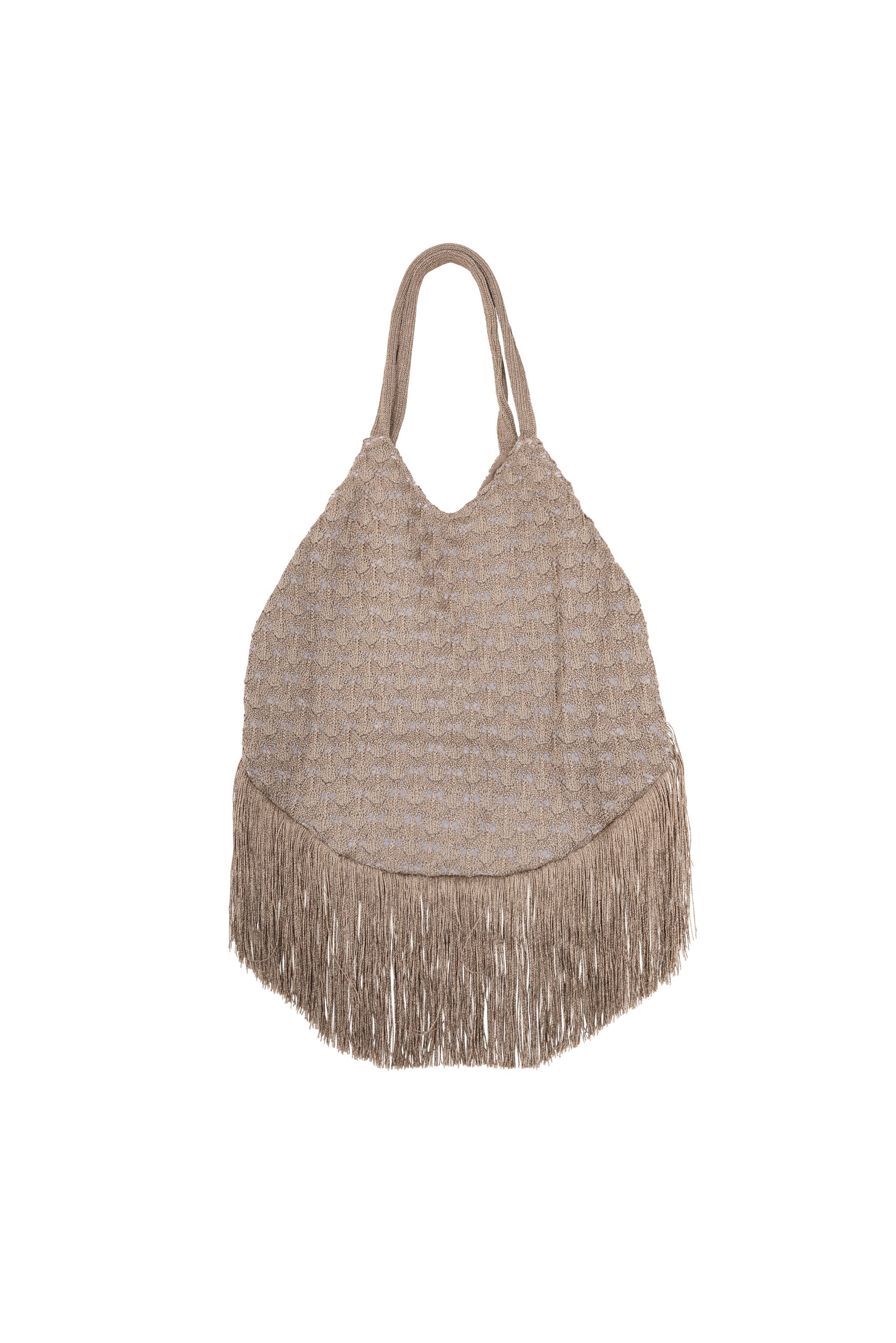Borsa in maglia con frange AKEP