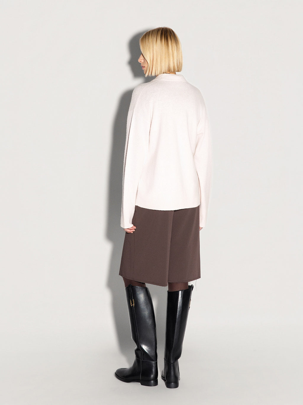 Cardigan AKEP ricamato in cashmere