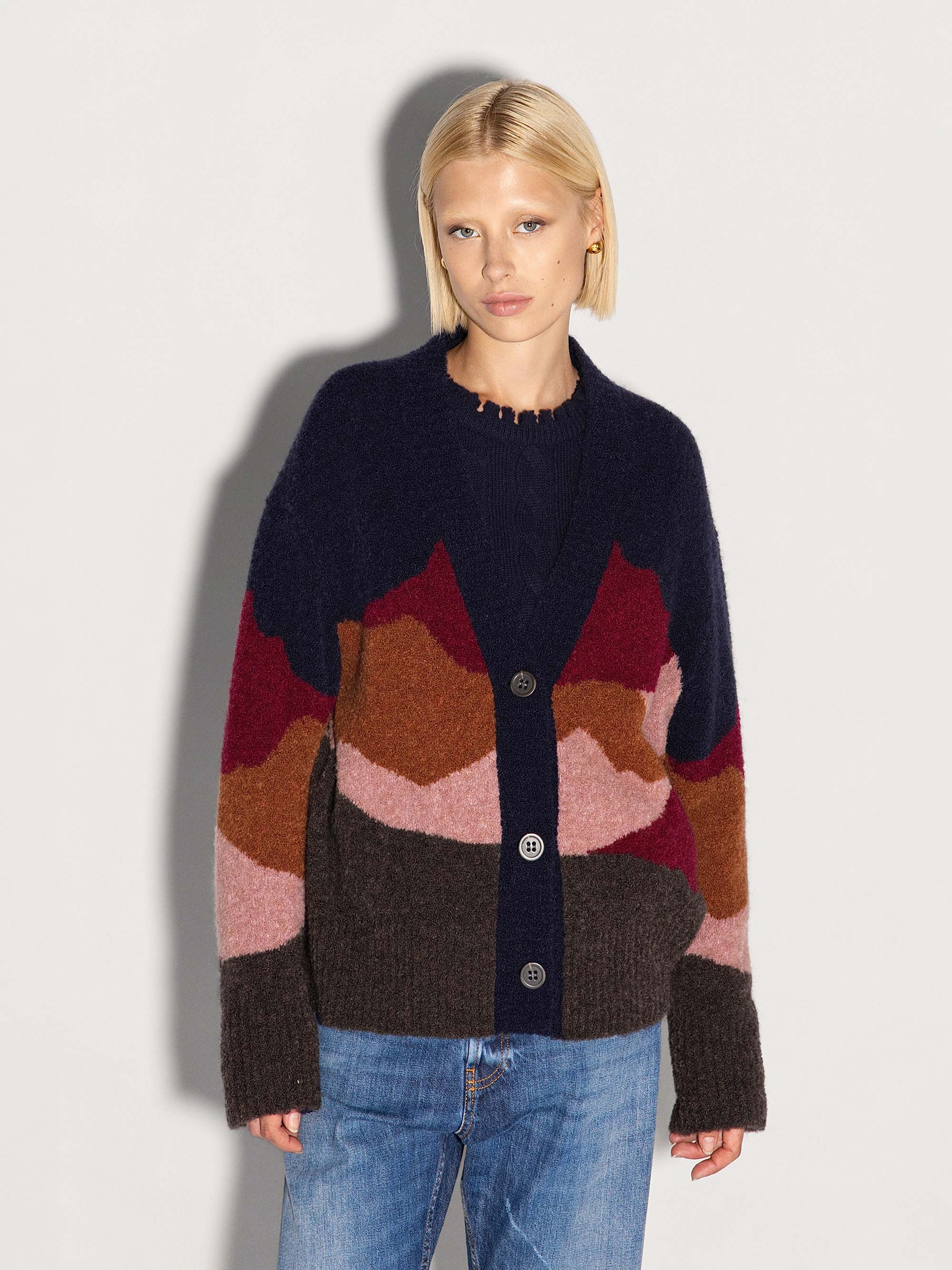 Cardigan AKEP in alpaca e lana merino