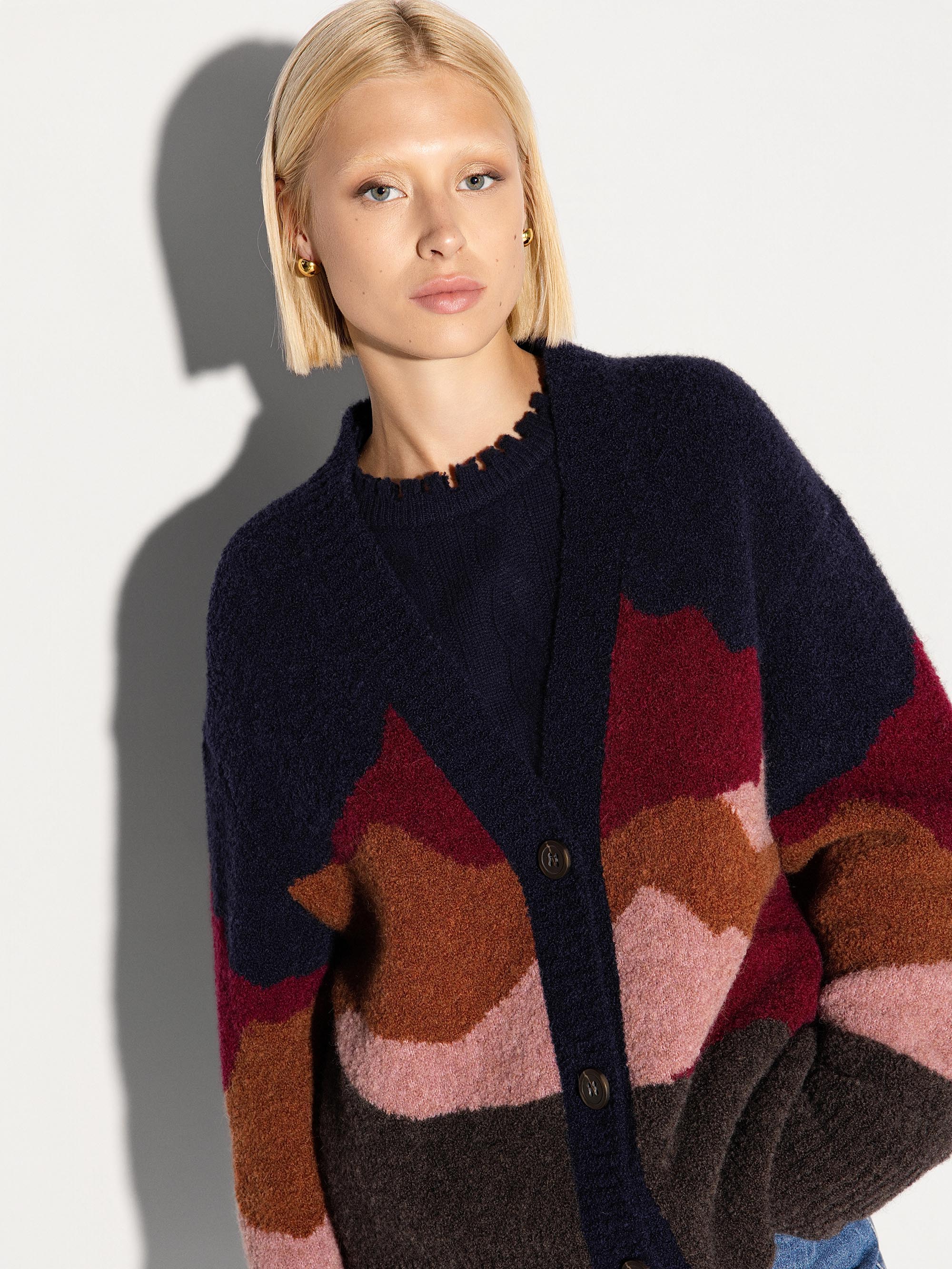 Cardigan AKEP in alpaca e lana merino