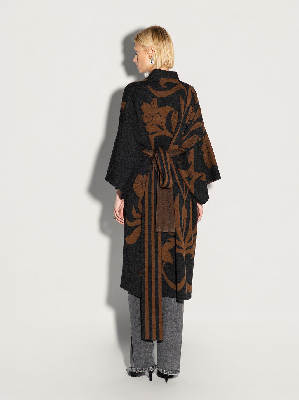 Kimono AKEP jacquard in lana merino
