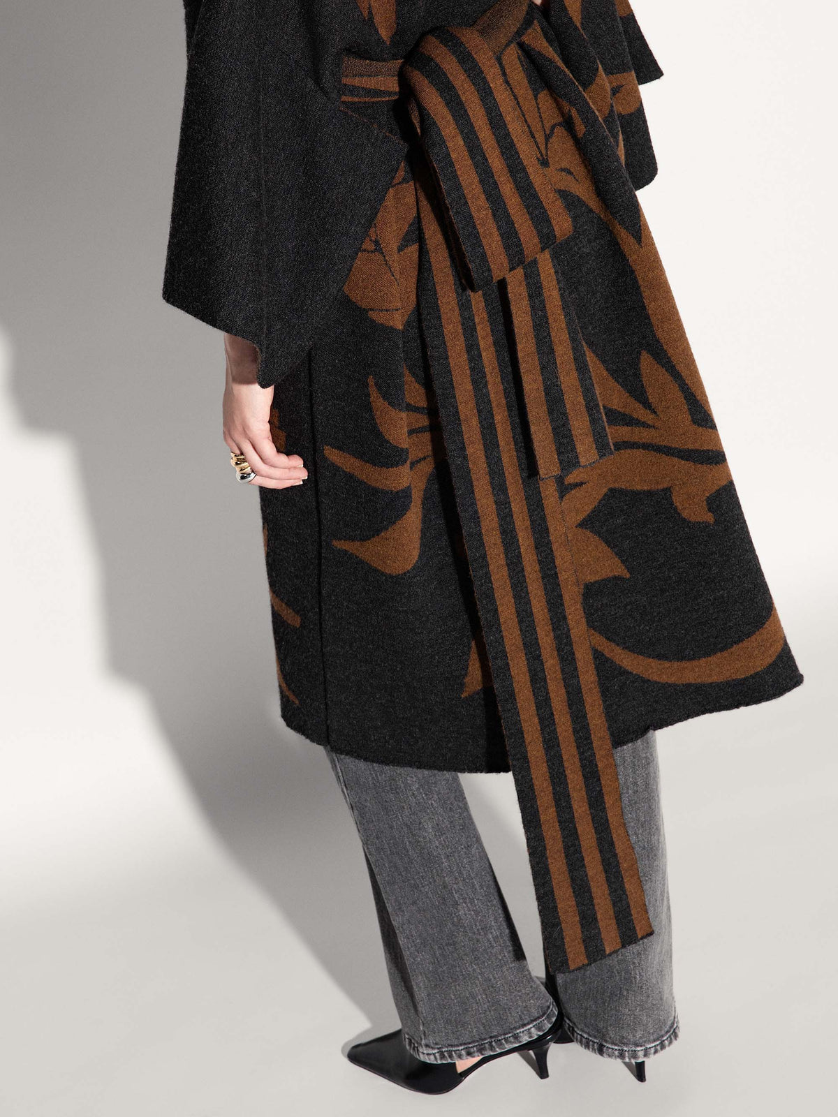 Kimono AKEP jacquard in lana merino