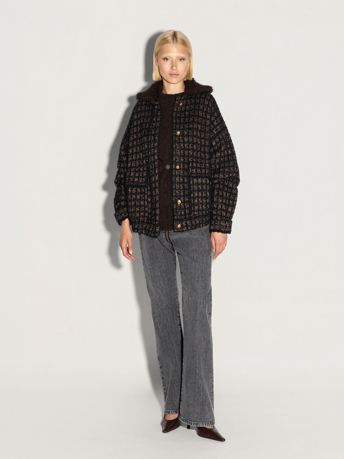 Giubbotto bomber AKEP in mohair e cashmere