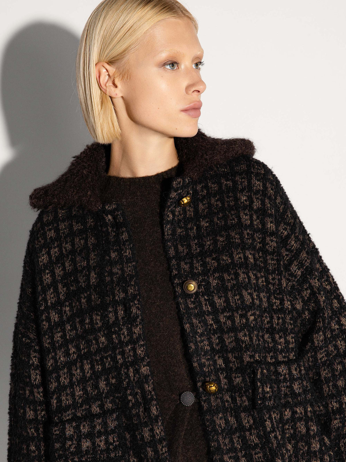 Giubbotto bomber AKEP in mohair e cashmere