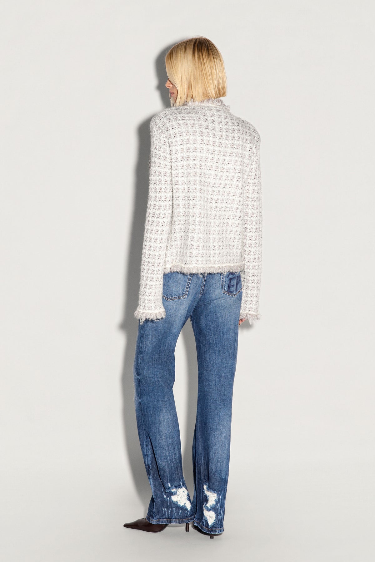 Giacca AKEP corta in mohair e cashmere