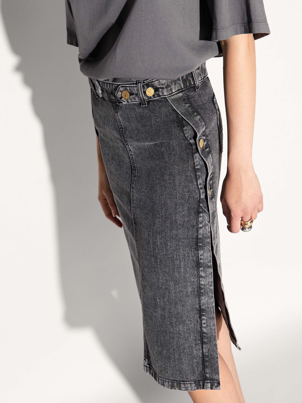 Gonna denim AKEP a pannelli