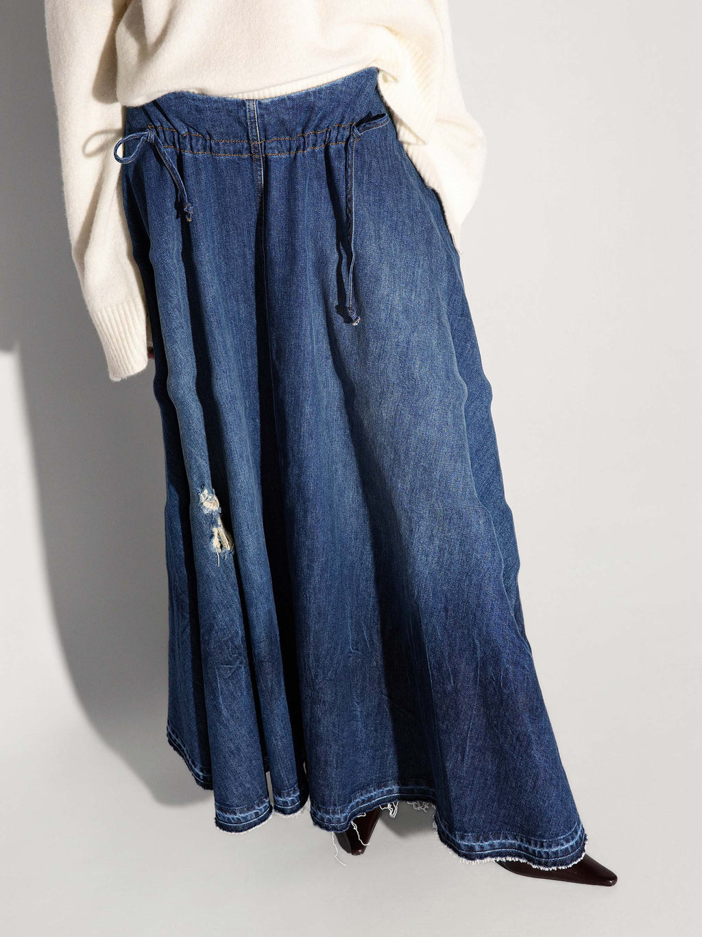 Gonna denim AKEP a ruota