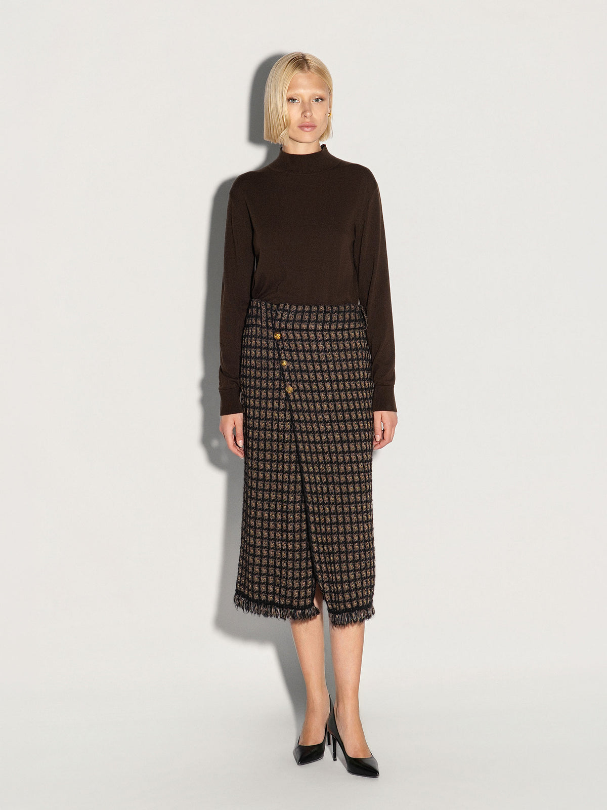 Gonna midi AKEP in mohair e cashmere