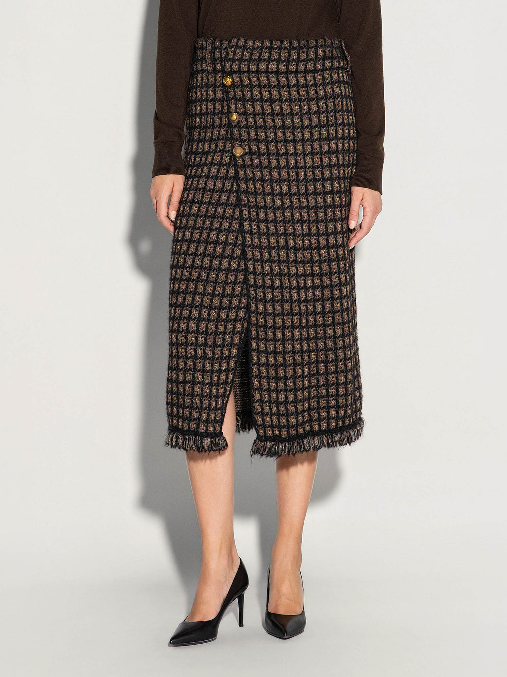 Gonna midi AKEP in mohair e cashmere