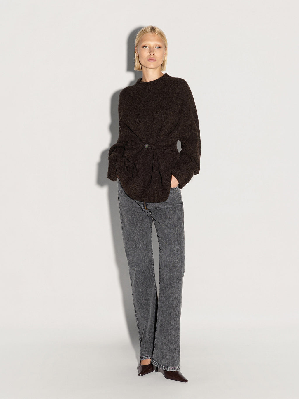 Pullover girocollo AKEP ricamato