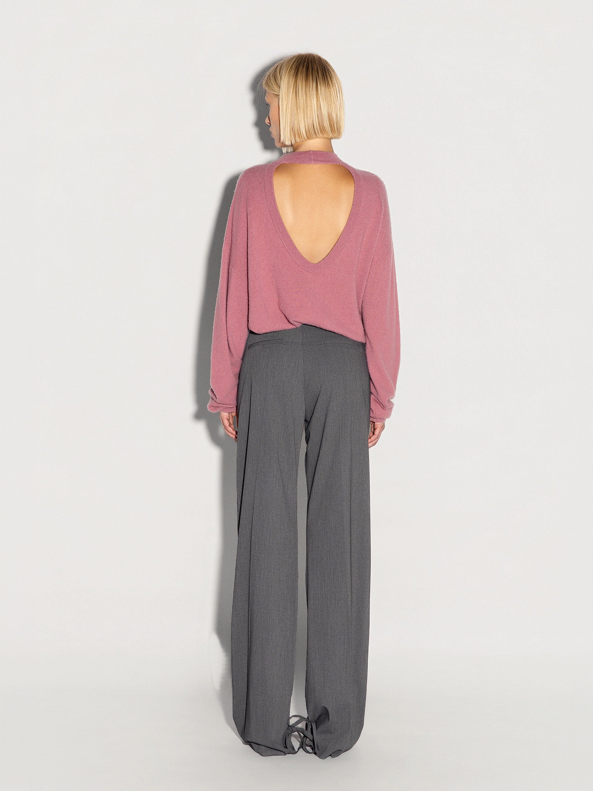 Pullover AKEP schiena scoperta ricamato