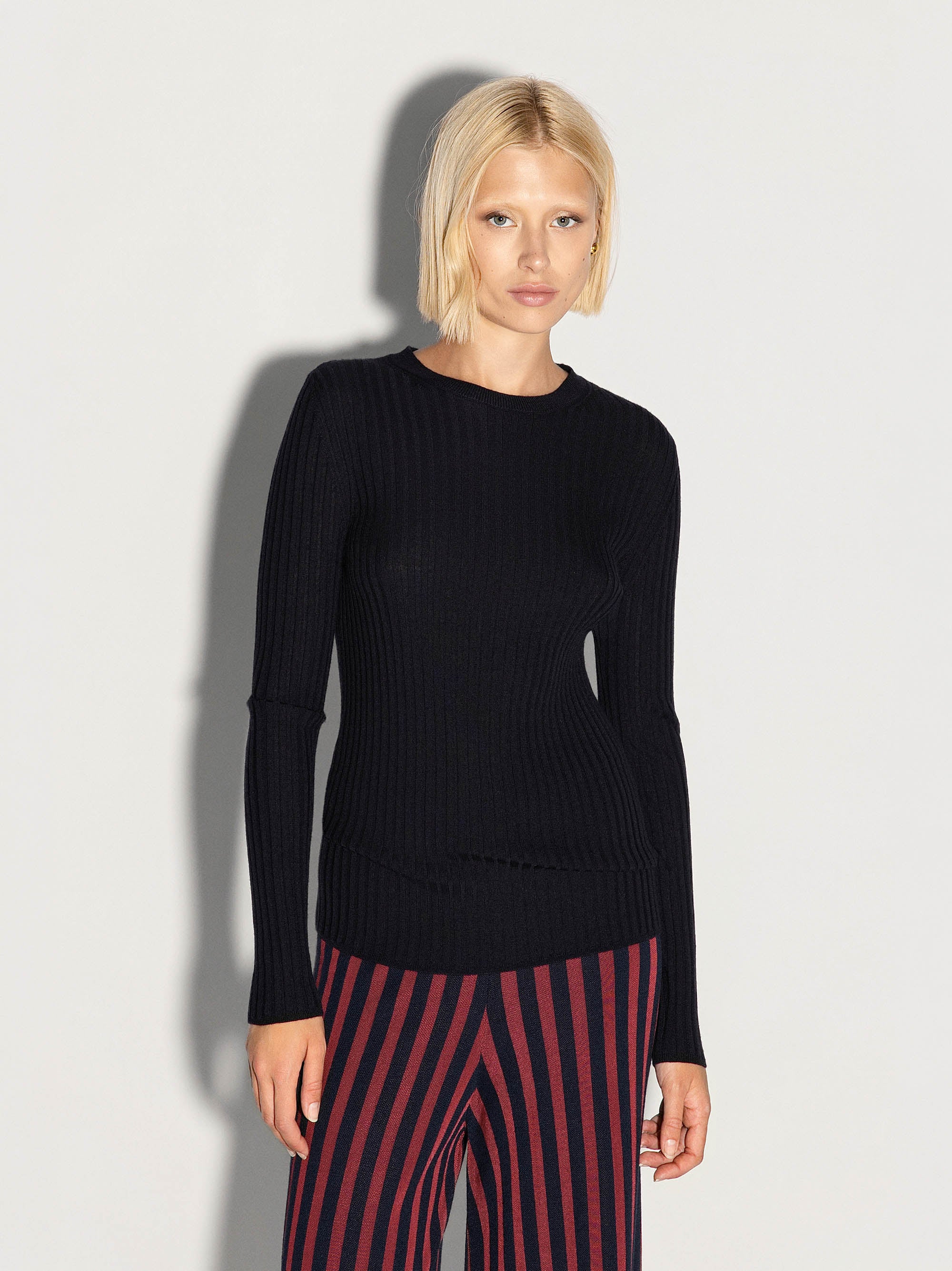 Pullover girocollo AKEP a costine