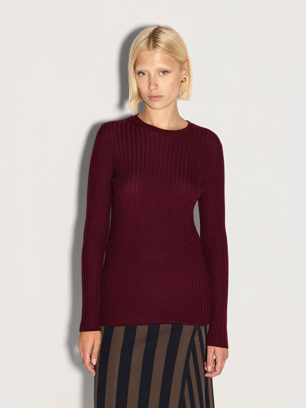 Pullover girocollo AKEP a costine