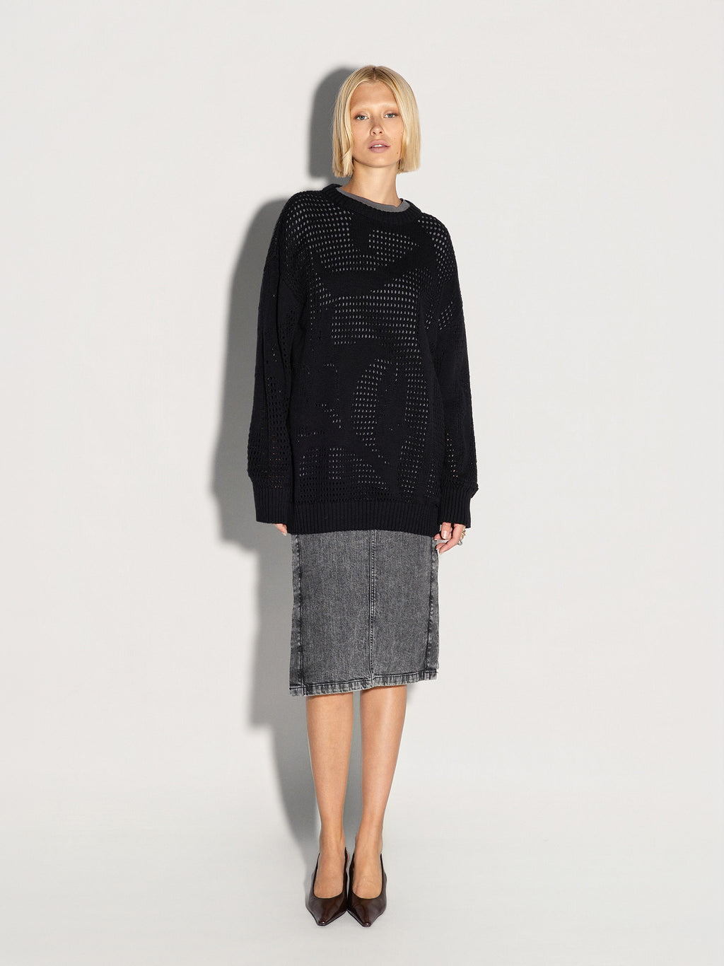 Pullover girocollo AKEP in cotone e cashmere