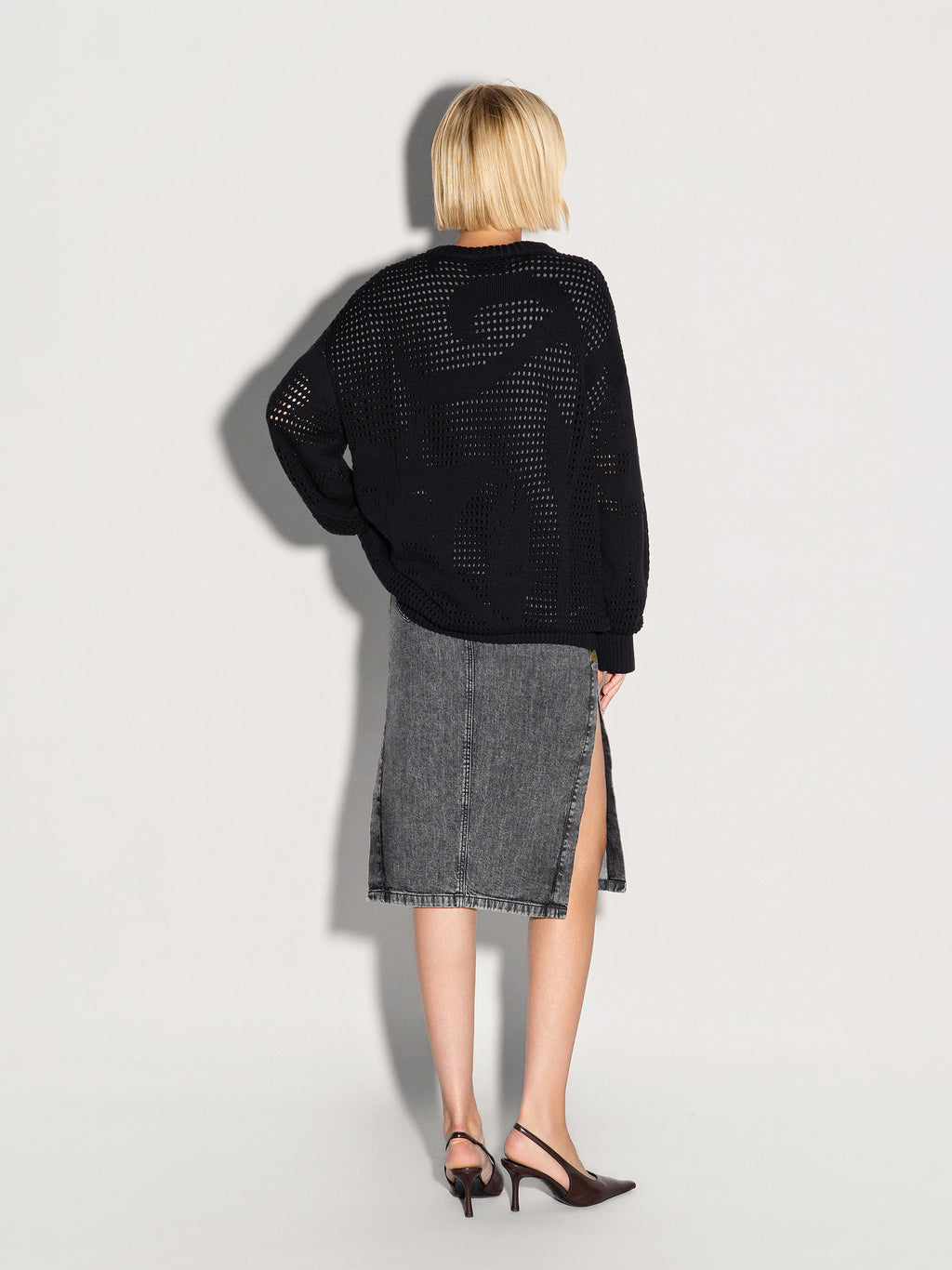 Pullover girocollo AKEP in cotone e cashmere
