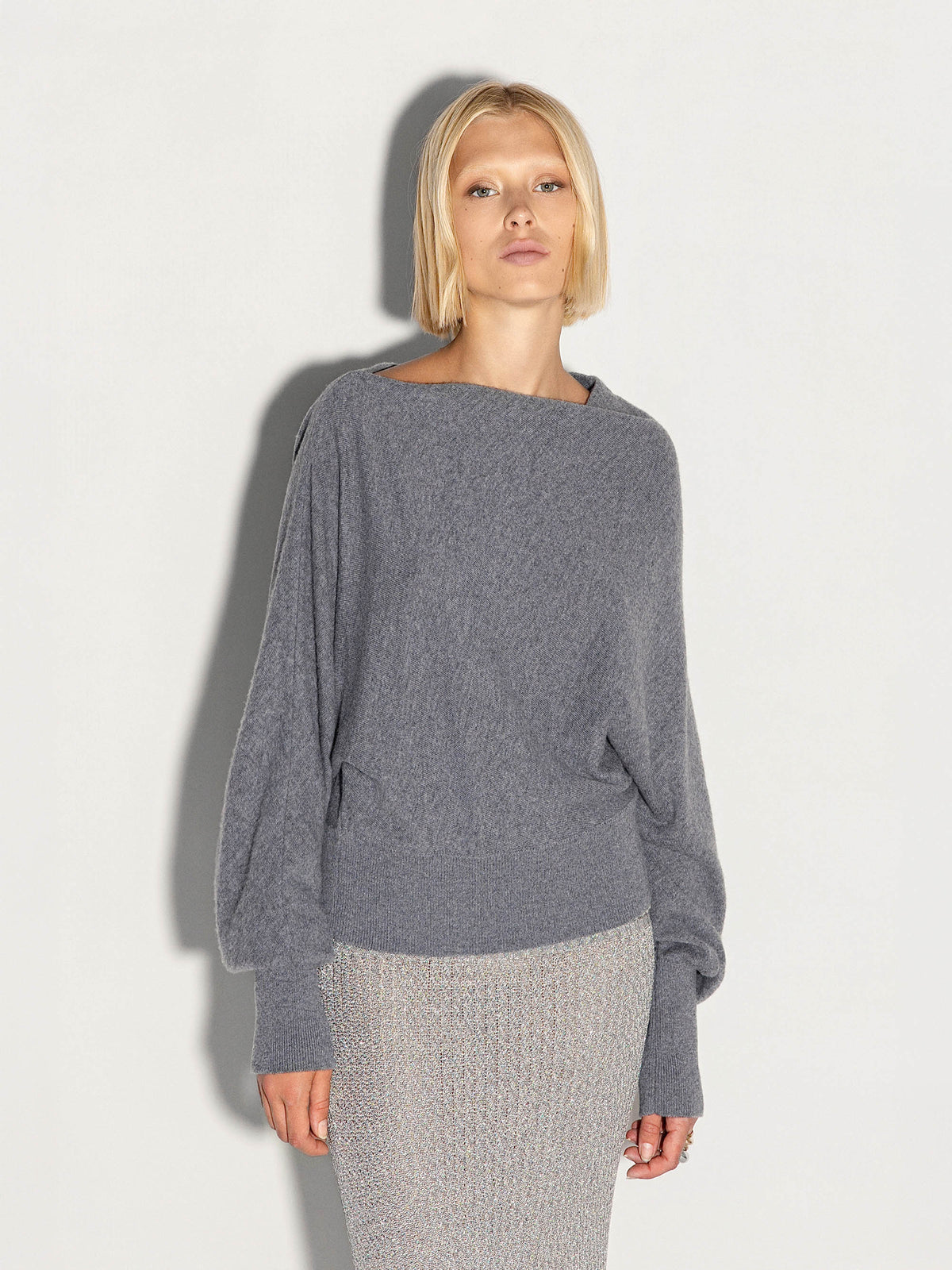 Pullover AKEP asimmetrico in cashmere
