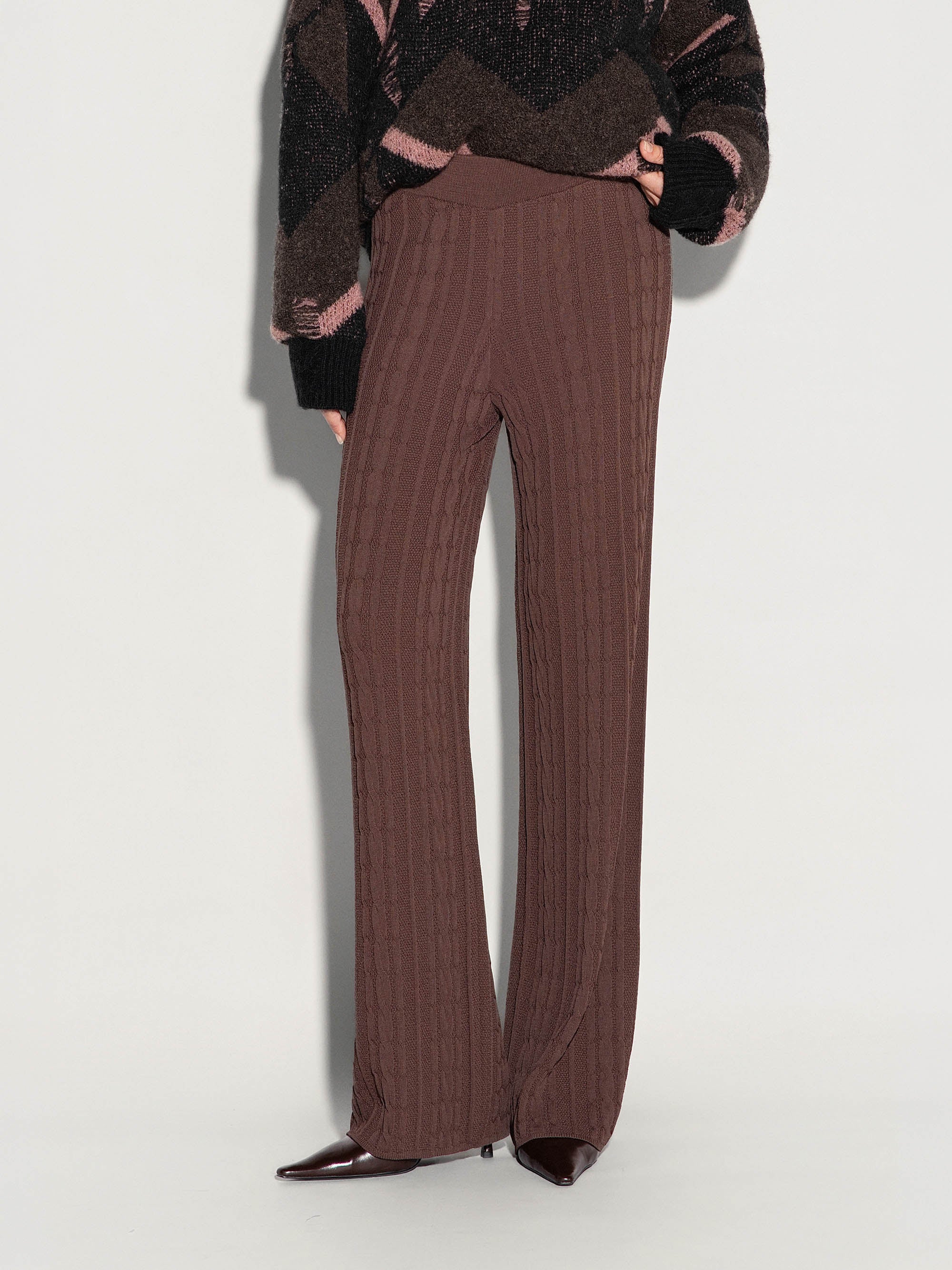 Pantalone AKEP morbido a trecce
