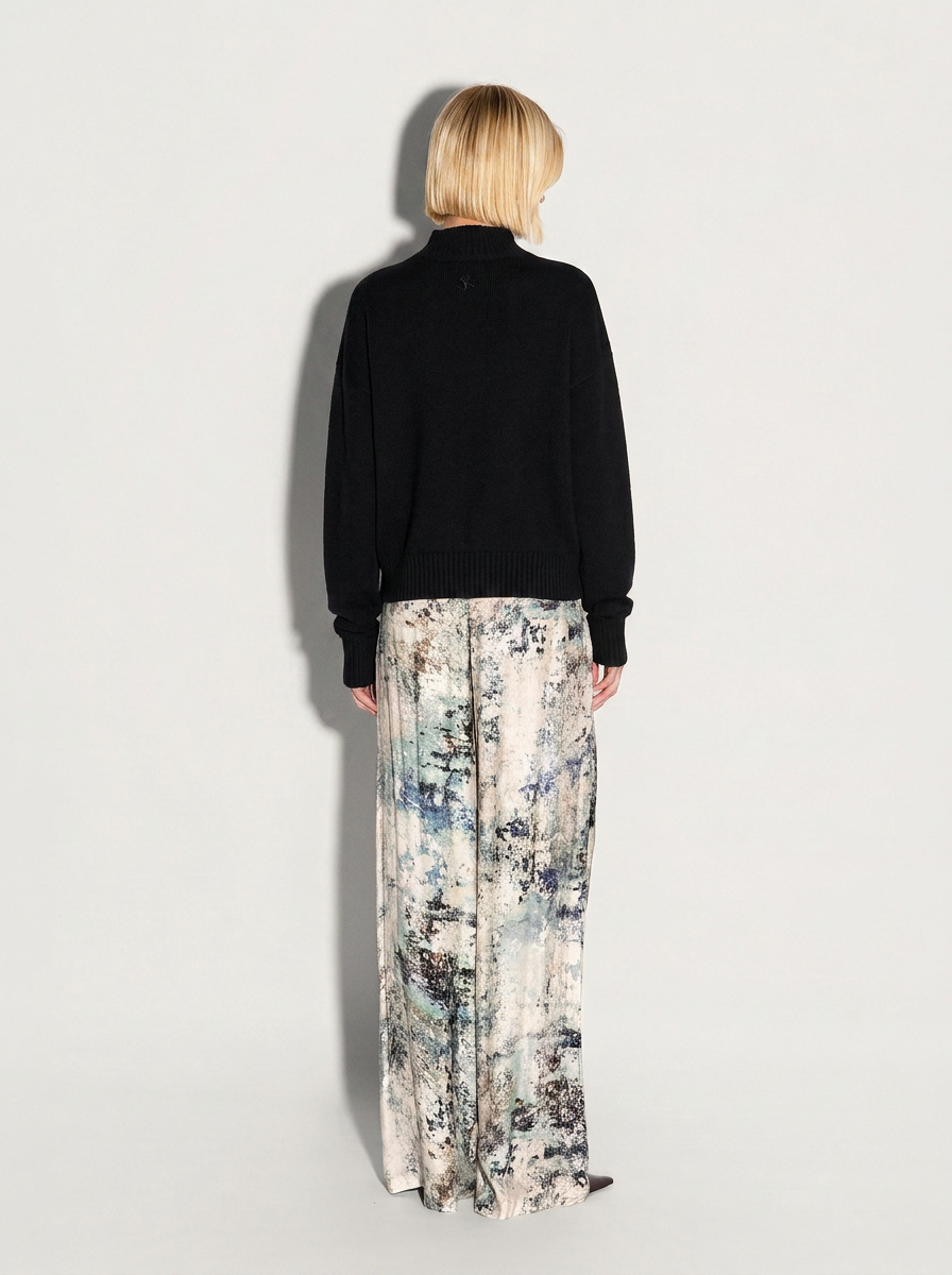 Pullover AKEP schiena scoperta ricamato