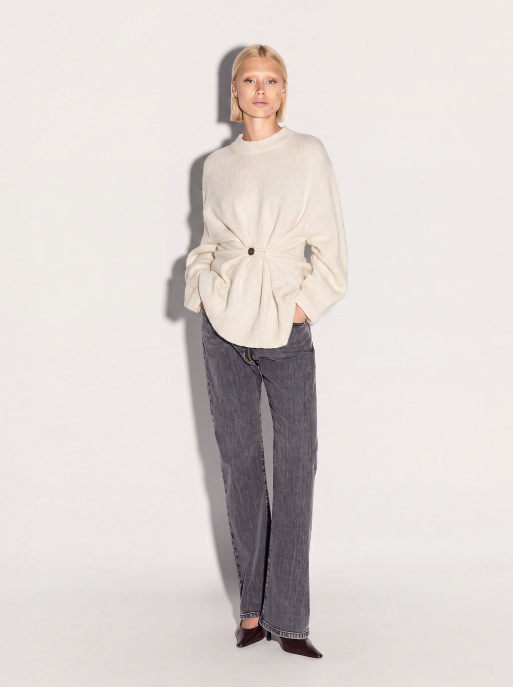 Pullover girocollo AKEP ricamato