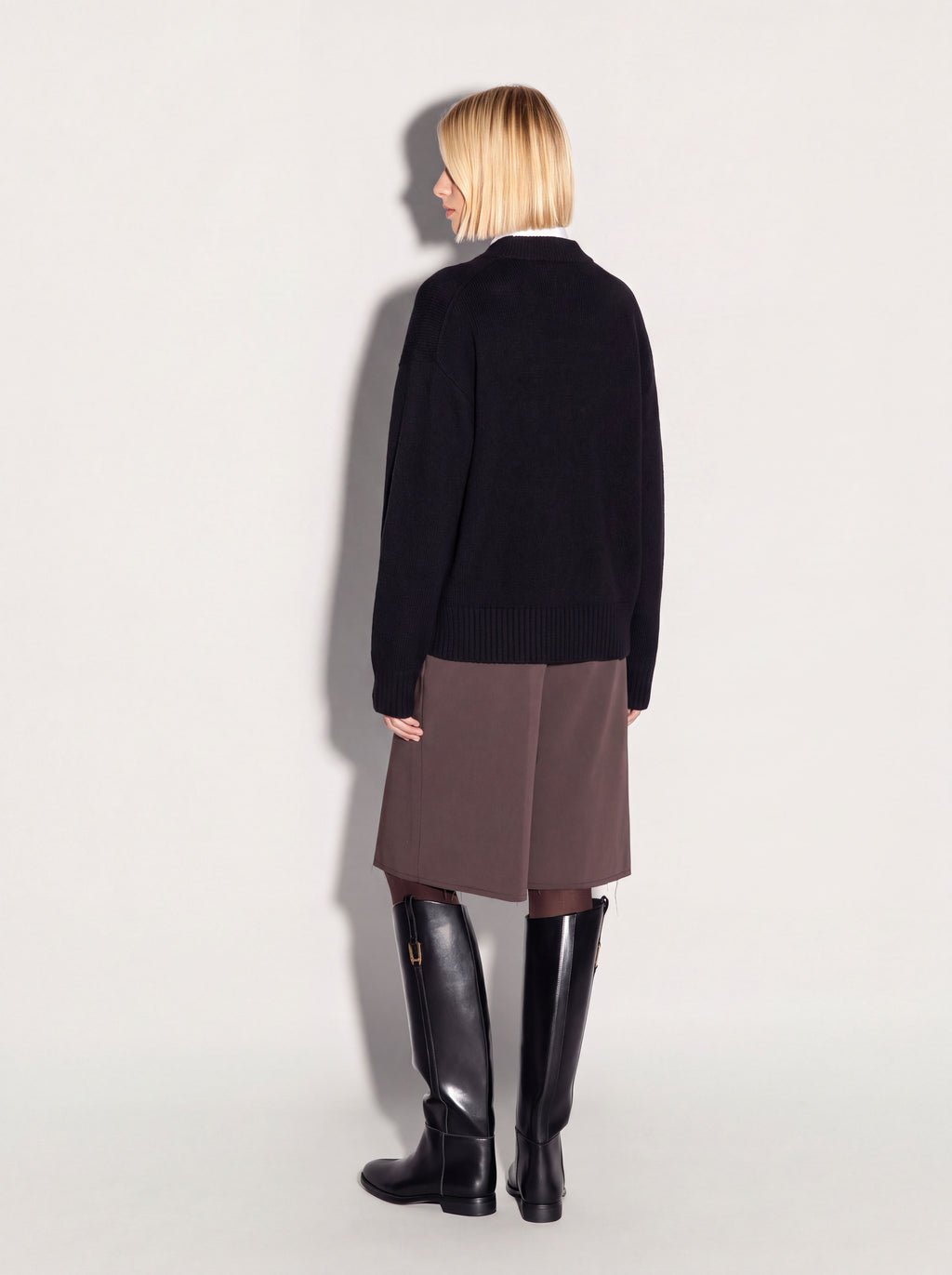 Cardigan AKEP ricamato in cashmere