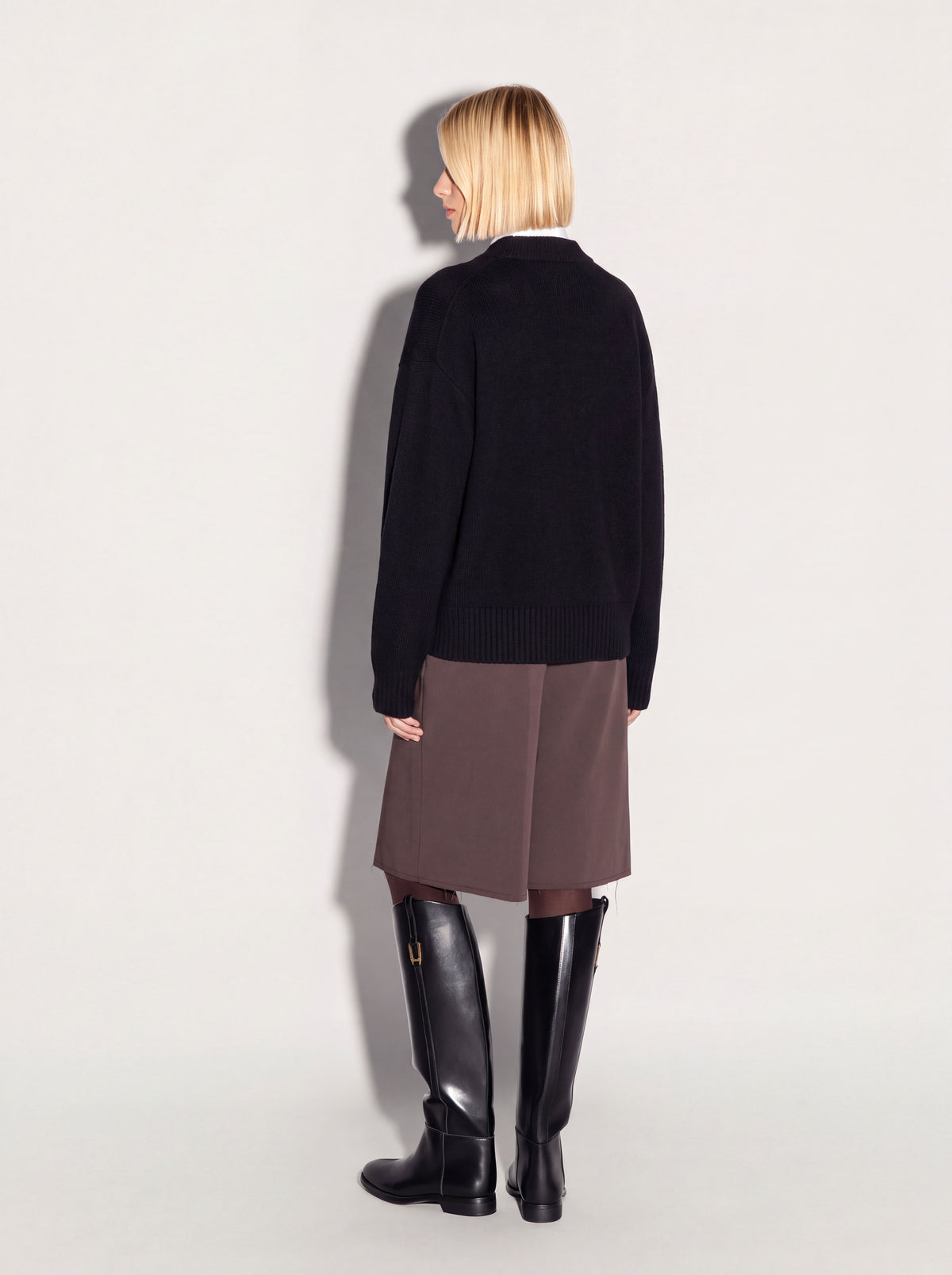 Cardigan AKEP ricamato in cashmere
