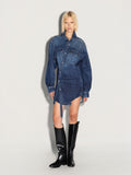 Abito camicia AKEP in denim con cintura