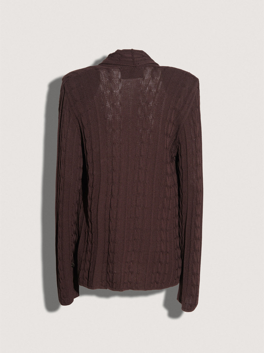 Cardigan a portafoglio AKEP in maglia a trecce