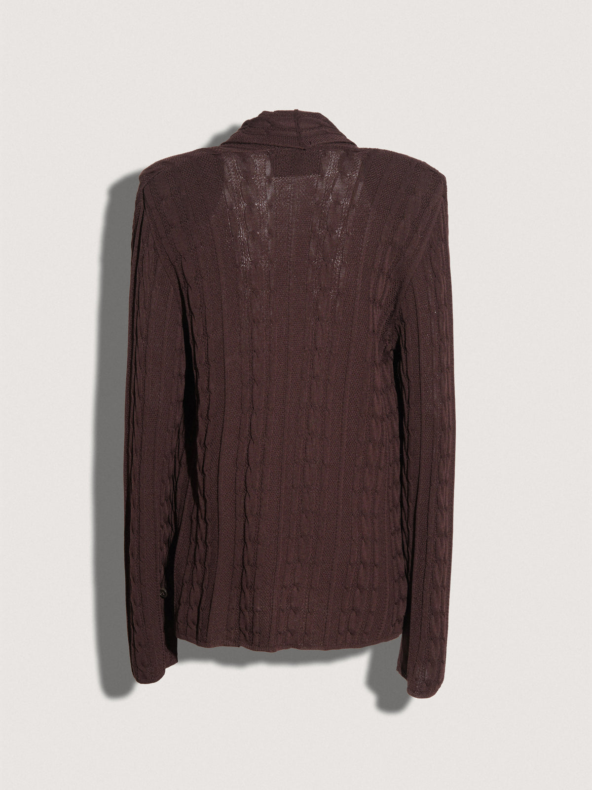 Cardigan a portafoglio AKEP in maglia a trecce